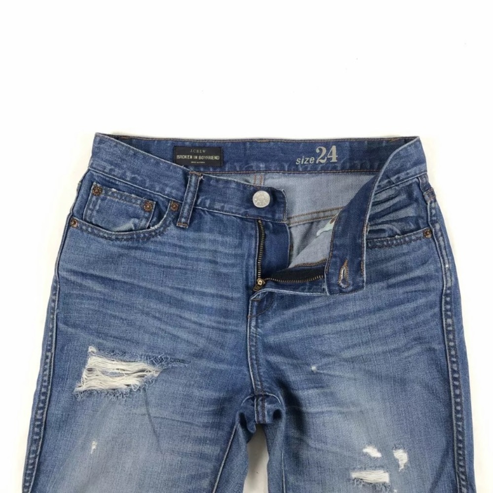 J.Crew Jean Broken In Boyfriend Distressed Denim👖 - Picture 5 of 6